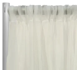 Voile Drapery Panel in Ivory