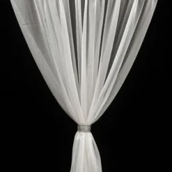 Voile Drapery Panel in Taupe 1184