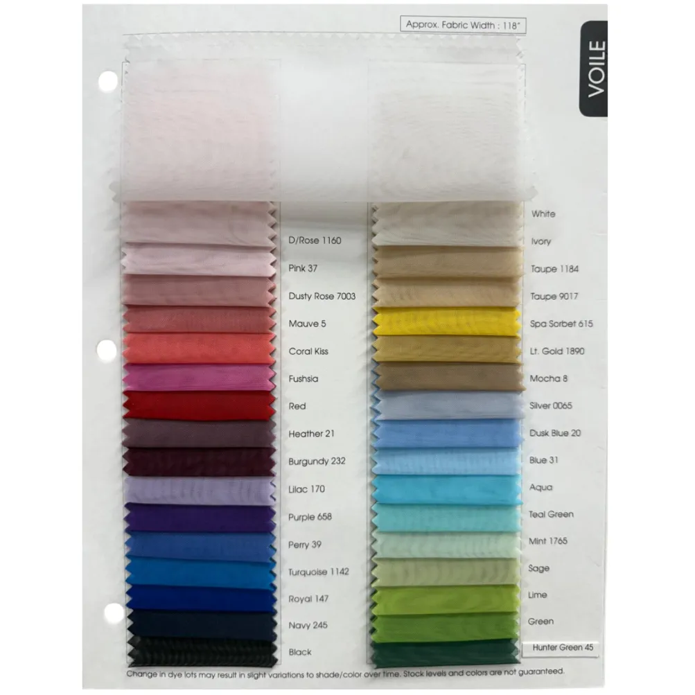 Voile Drapery Panel in White