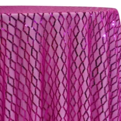 Vortex Sequins Table Linen in Fuchsia