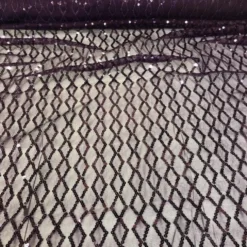 Vortex Sequins Table Linen in Plum