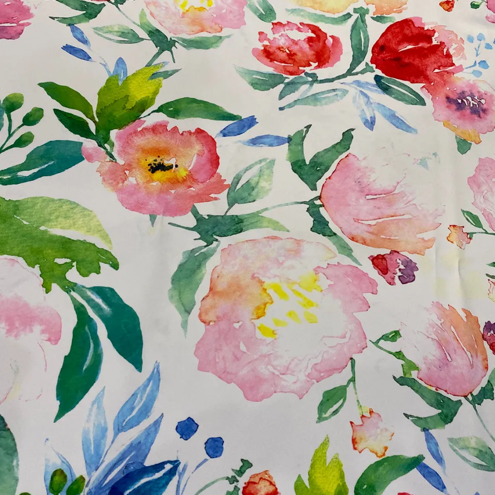 Watercolor Bouquet (Poly Print) Table Runner