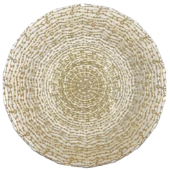 Webbed - Glass Charger Plate in Gold (Item # 0291)