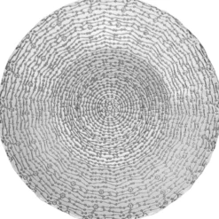 Webbed - Glass Charger Plate in Silver (Item # 0291)