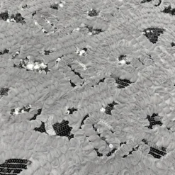 Zenya Sequins Table Linen in Silver
