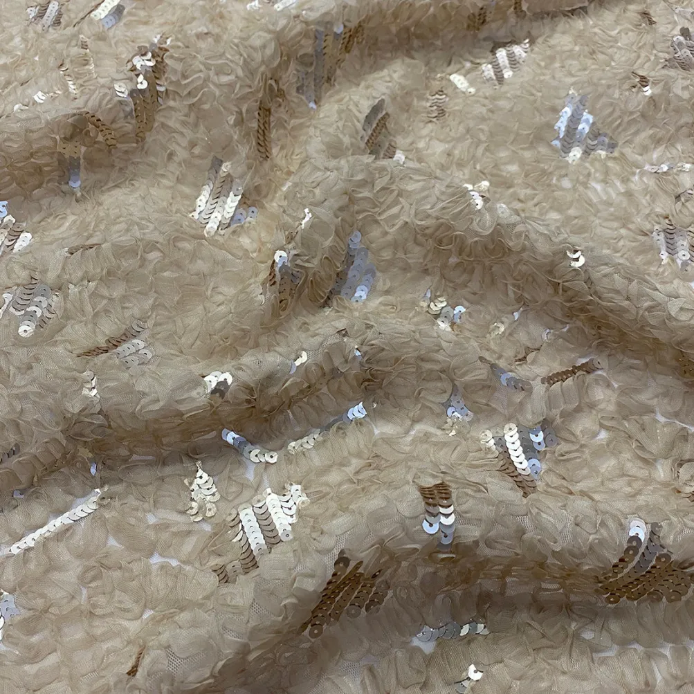 Zenya Sequins Table Runner in Champagne