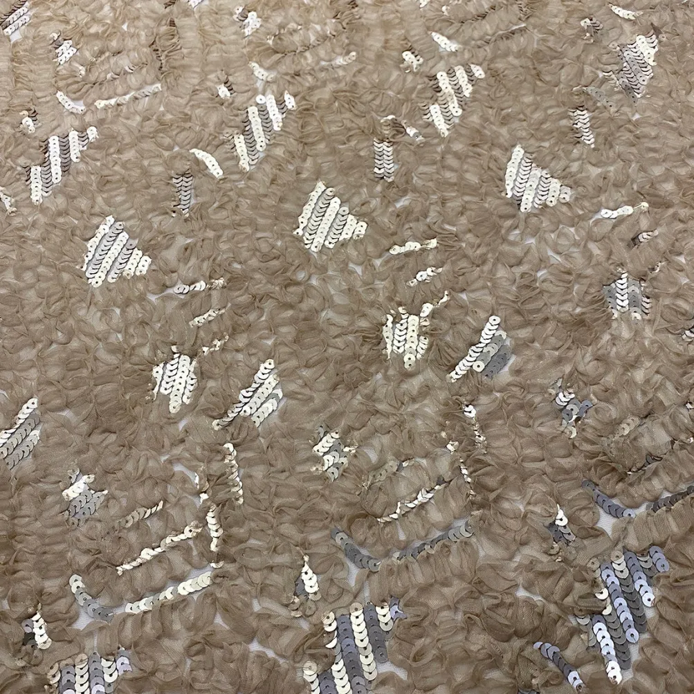 Zenya Sequins Table Runner in Champagne