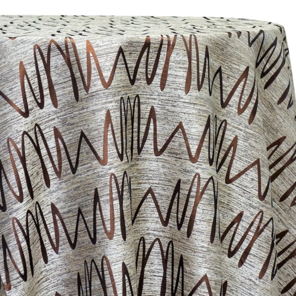 Zion Jacquard Table Linen in Copper