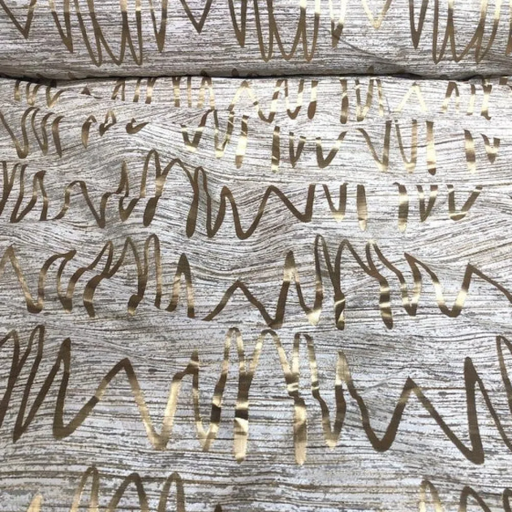 Zion Jacquard Table Linen in Gold