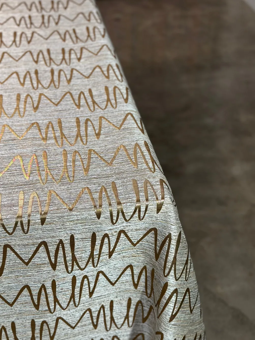 Zion Jacquard Table Linen in Gold