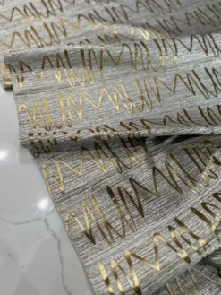 Zion Jacquard Table Linen in Gold